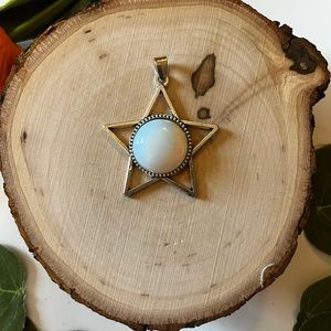 Opalite star pendant (comes with silver plated chain).
